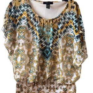 Style & Co. Multicolor Paisley Women's Blouse